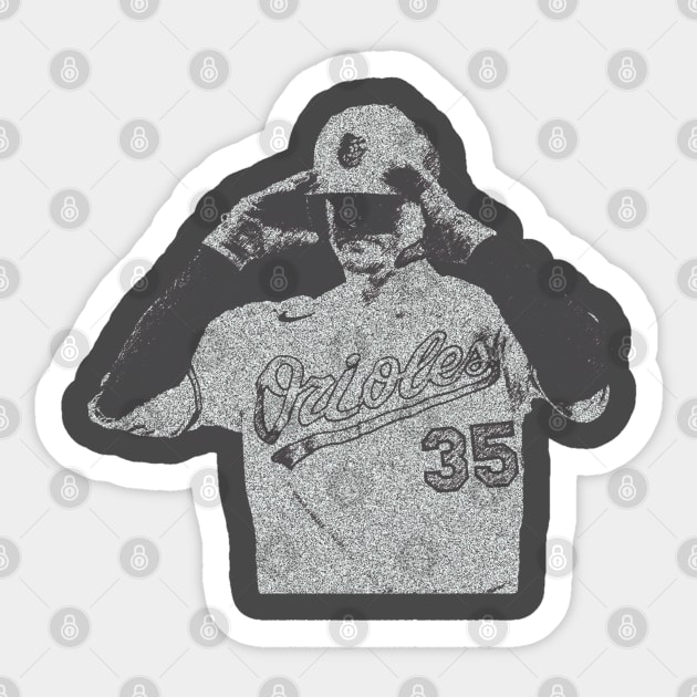 Baltimore Orioles Vintage Baseball Fan Sticker by Kinanti art